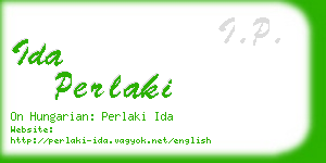 ida perlaki business card